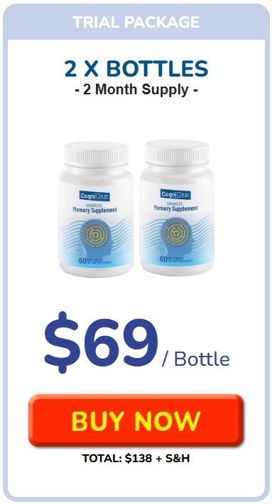 Cogniclear 2 Bottle Price