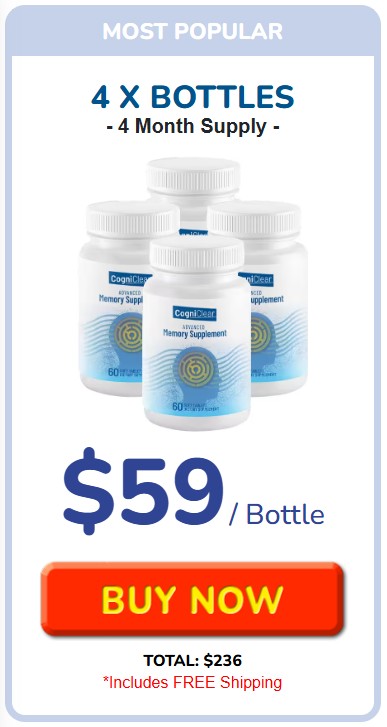 Cogniclear 4 Bottle Price